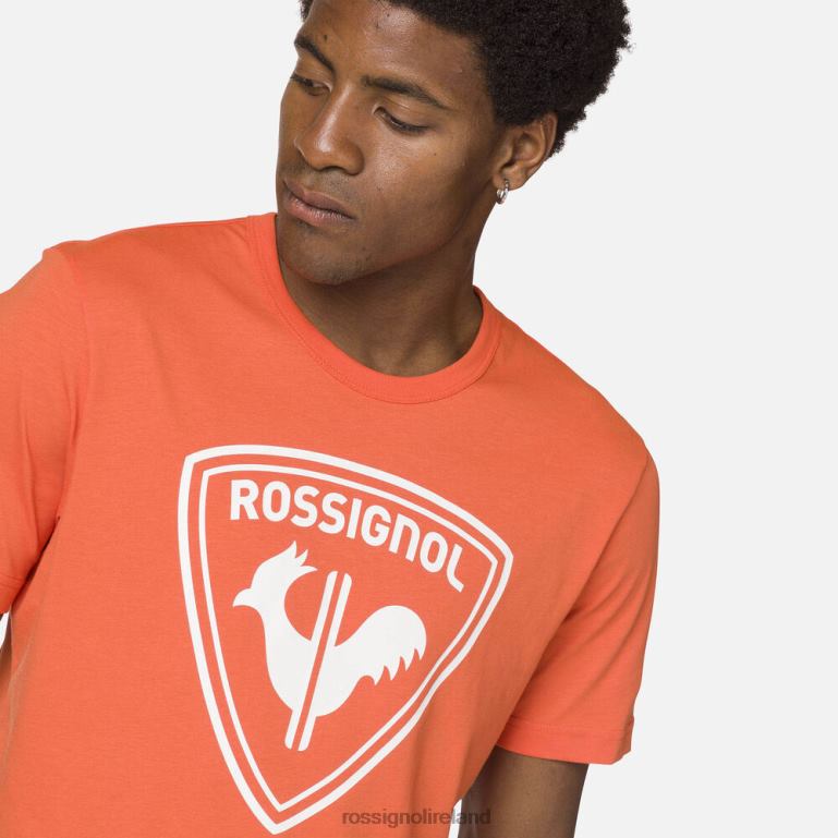 Rossignol Tops Men Logo Tee Flameorange 62R6R492