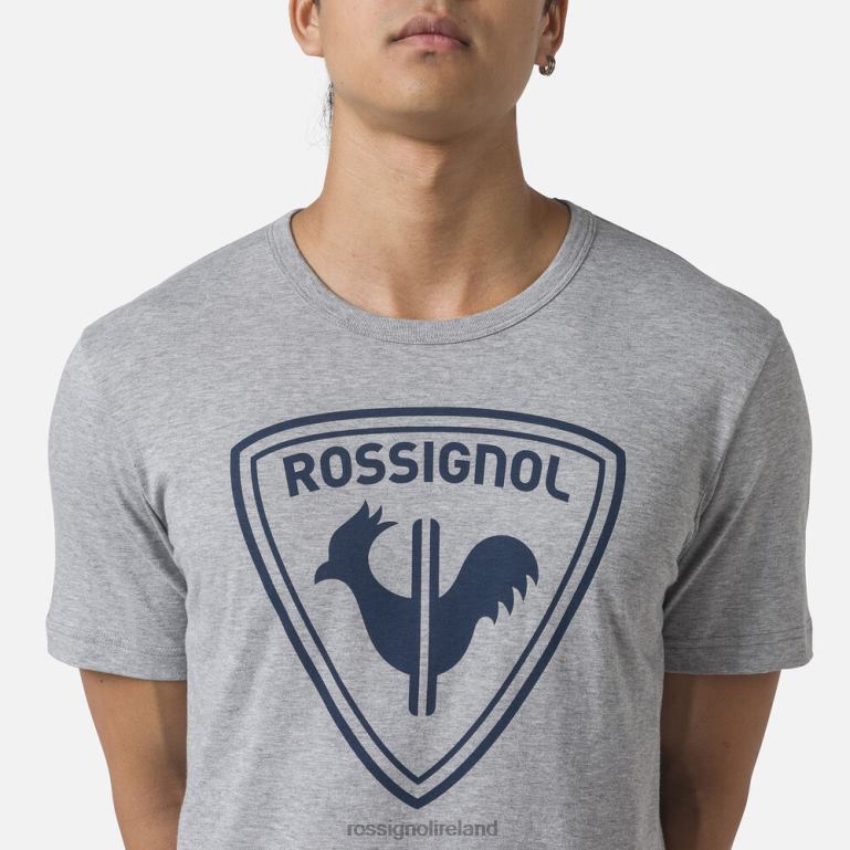 Rossignol Tops Men Logo Tee Heathergrey 62R6R83