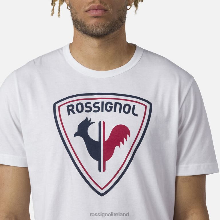 Rossignol Tops Men Logo Tee White 62R6R17