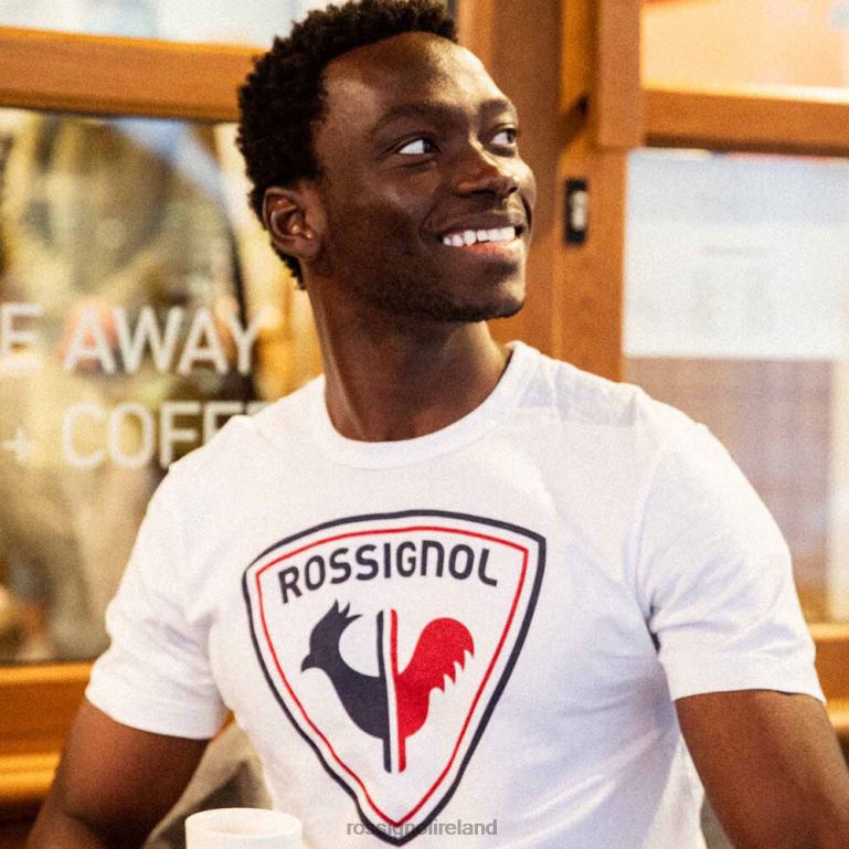 Rossignol Tops Men Logo Tee White 62R6R17
