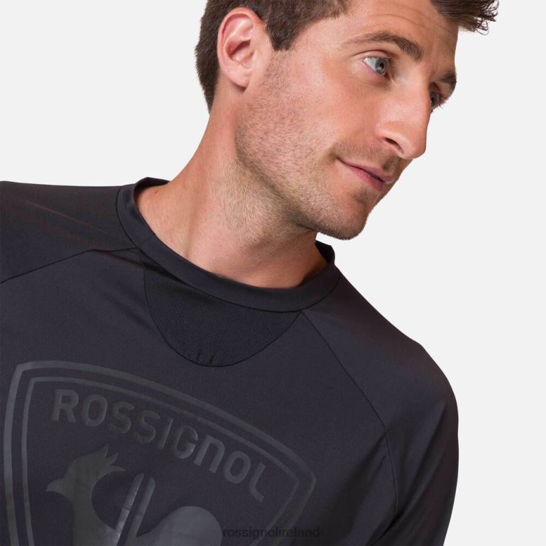 Rossignol Tops Men Long Sleeve Jersey Classic Fit Black 62R6R370