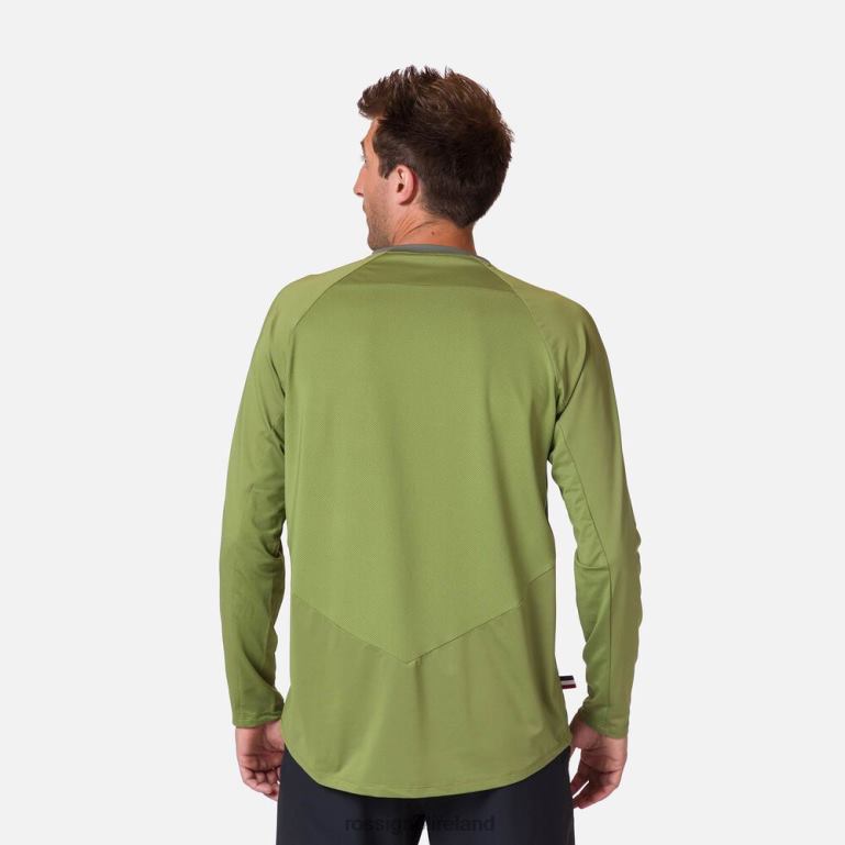 Rossignol Tops Men Long Sleeve Jersey Classic Fit Moss Green 62R6R70