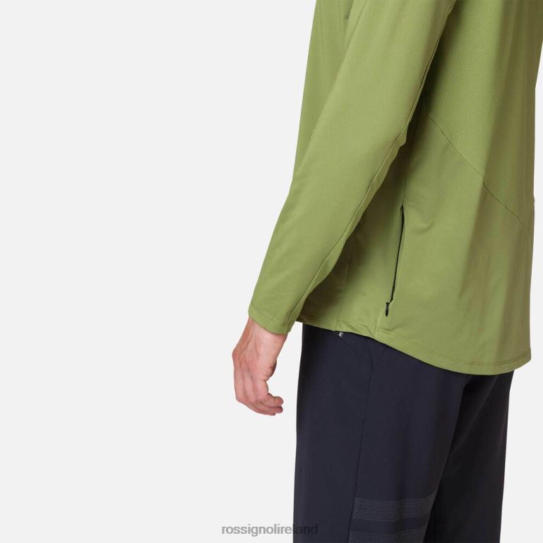 Rossignol Tops Men Long Sleeve Jersey Classic Fit Moss Green 62R6R70