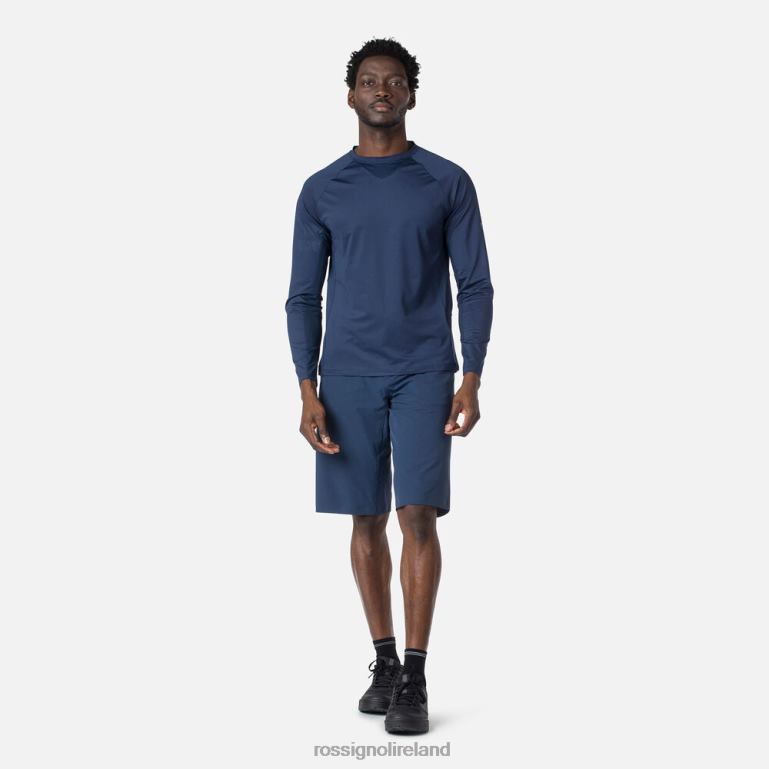 Rossignol Tops Men Long Sleeve Jersey Relaxed Fit Darknavy 62R6R86
