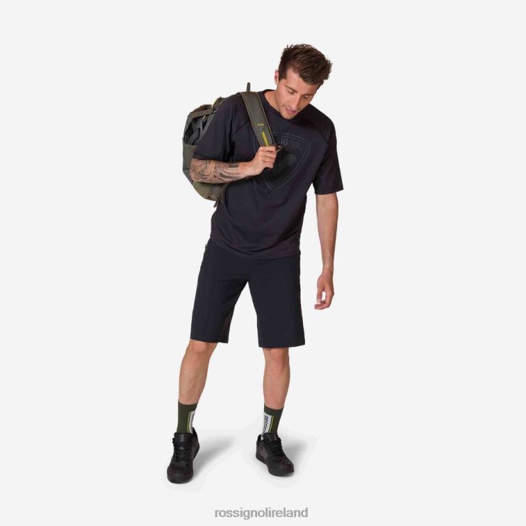 Rossignol Tops Men Short Sleeve Jersey Classic Fit Black 62R6R26