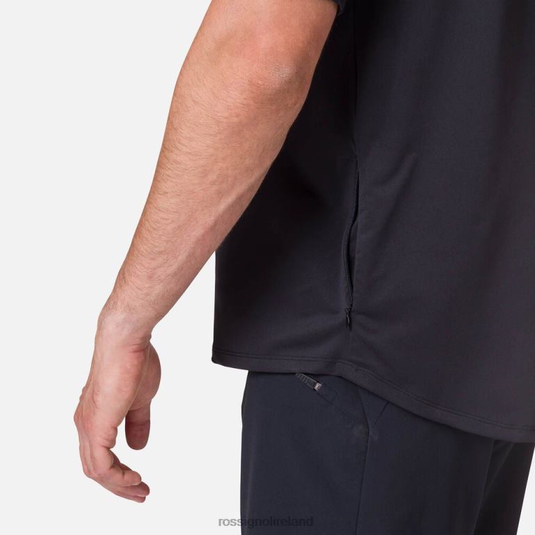 Rossignol Tops Men Short Sleeve Jersey Classic Fit Black 62R6R26