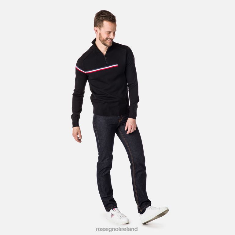 Rossignol Tops Men Major Half-Zip Sweater Black 62R6R339