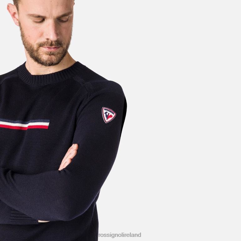 Rossignol Tops Men Odysseus Round-Neck Sweater Darknavy 62R6R369
