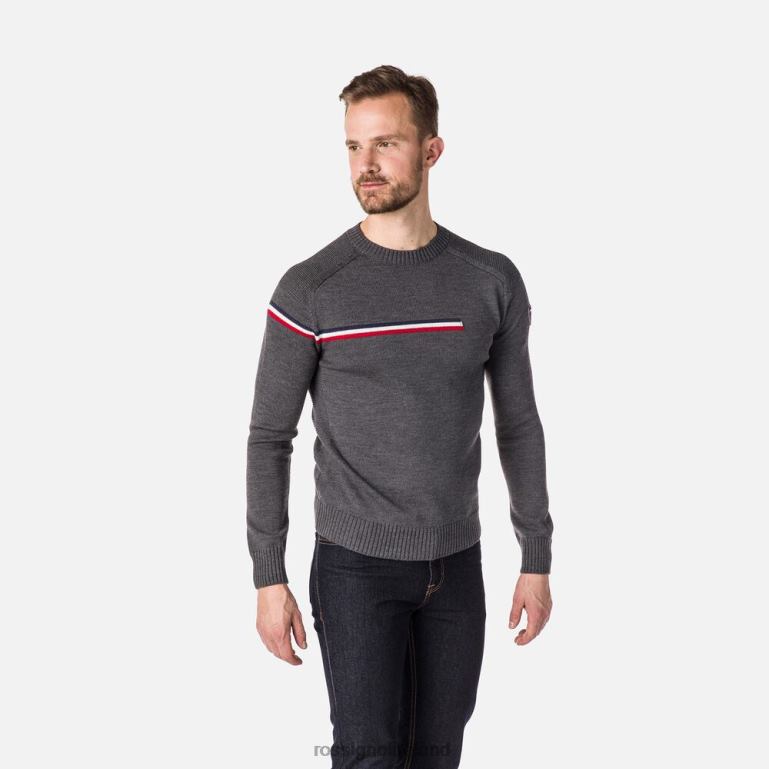 Rossignol Tops Men Odysseus Round-Neck Sweater Heathergrey 62R6R308