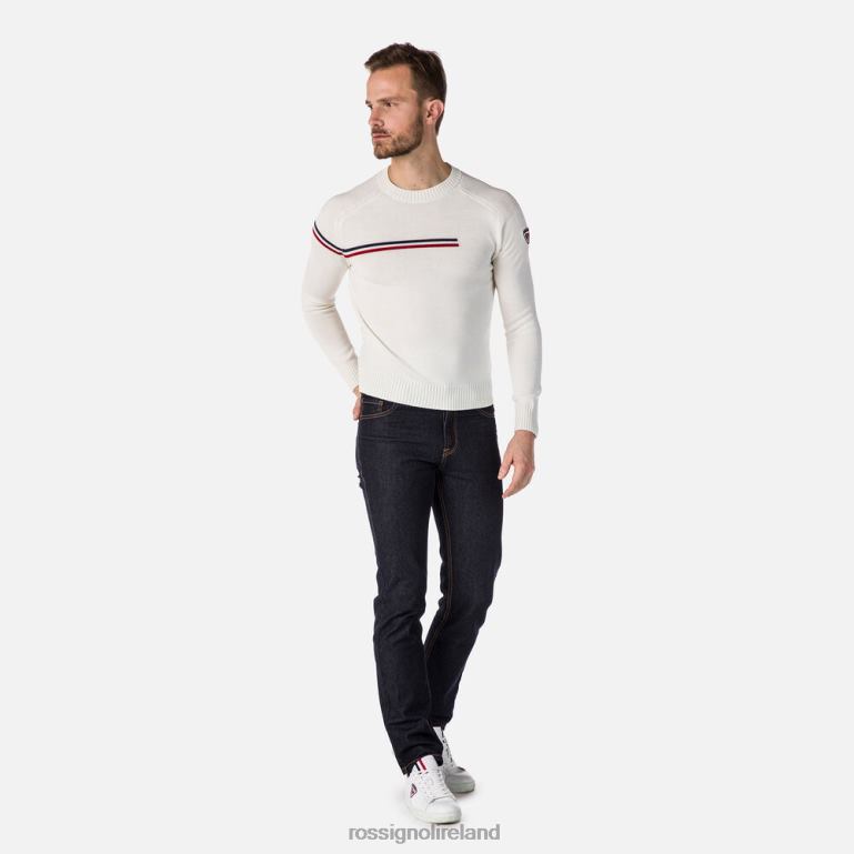 Rossignol Tops Men Odysseus Round-Neck Sweater White 62R6R651