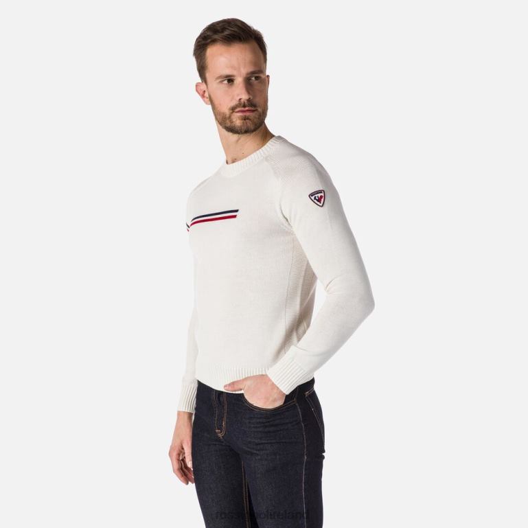 Rossignol Tops Men Odysseus Round-Neck Sweater White 62R6R651