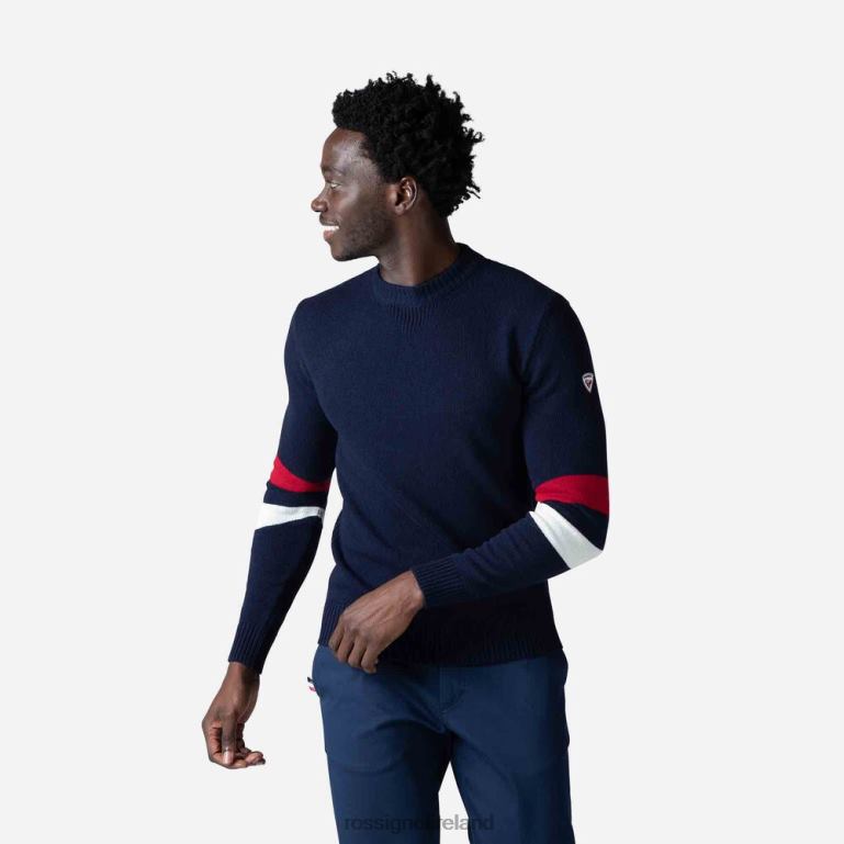 Rossignol Tops Men Signature Knit Sweater Darknavy 62R6R445