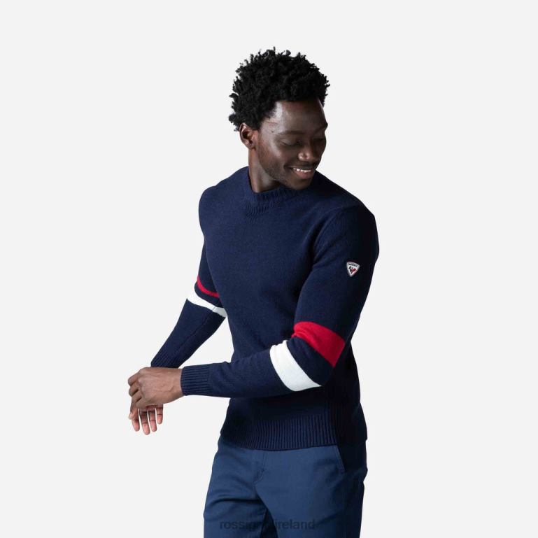 Rossignol Tops Men Signature Knit Sweater Darknavy 62R6R445