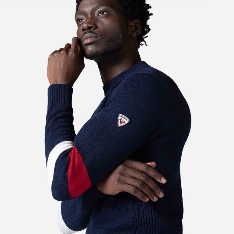 Rossignol Tops Men Signature Knit Sweater Darknavy 62R6R445