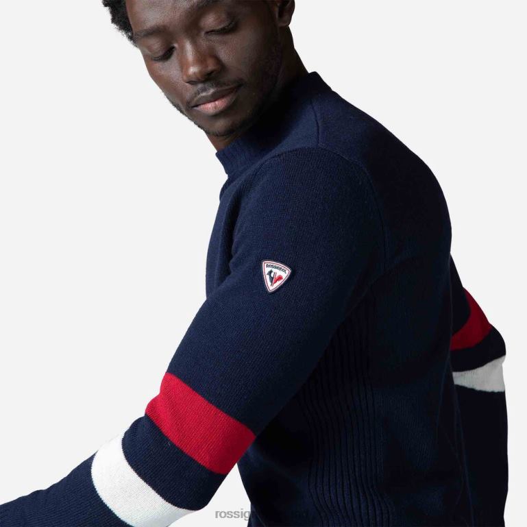 Rossignol Tops Men Signature Knit Sweater Darknavy 62R6R445