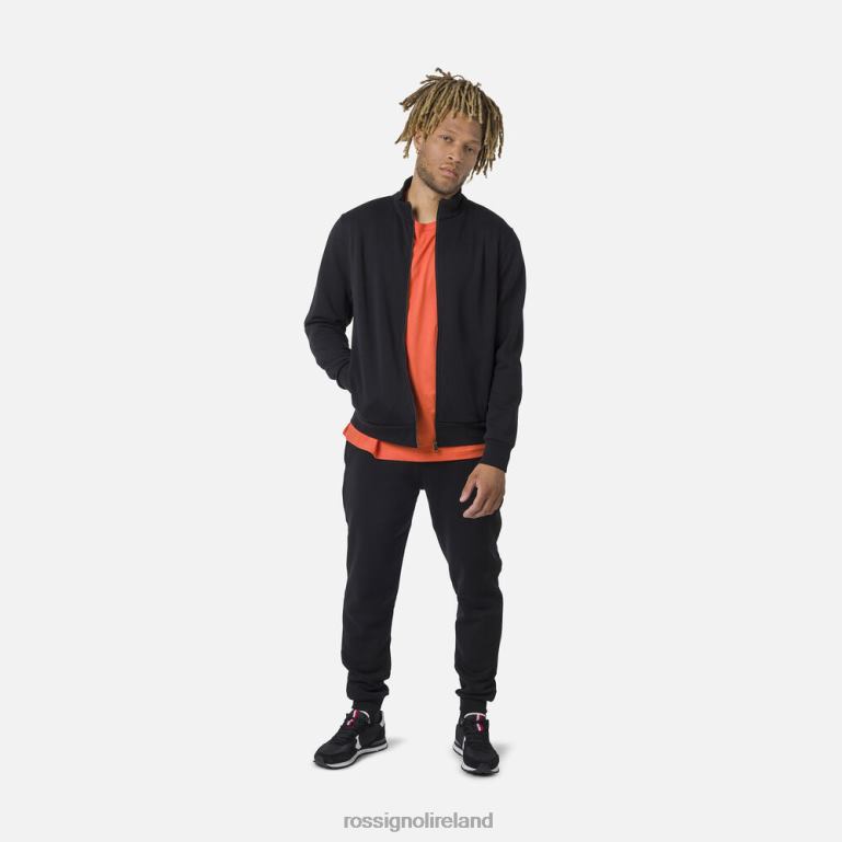 Rossignol Tops Men Full-Zip Logo Fleece Sweatshirt Black 62R6R433