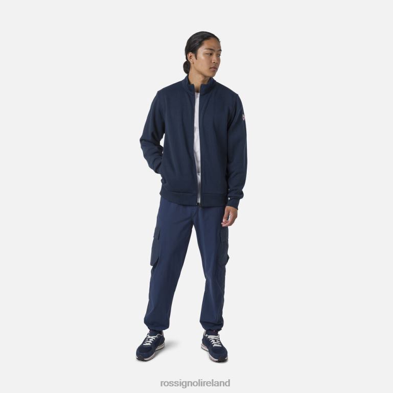 Rossignol Tops Men Full-Zip Logo Fleece Sweatshirt Darknavy 62R6R448