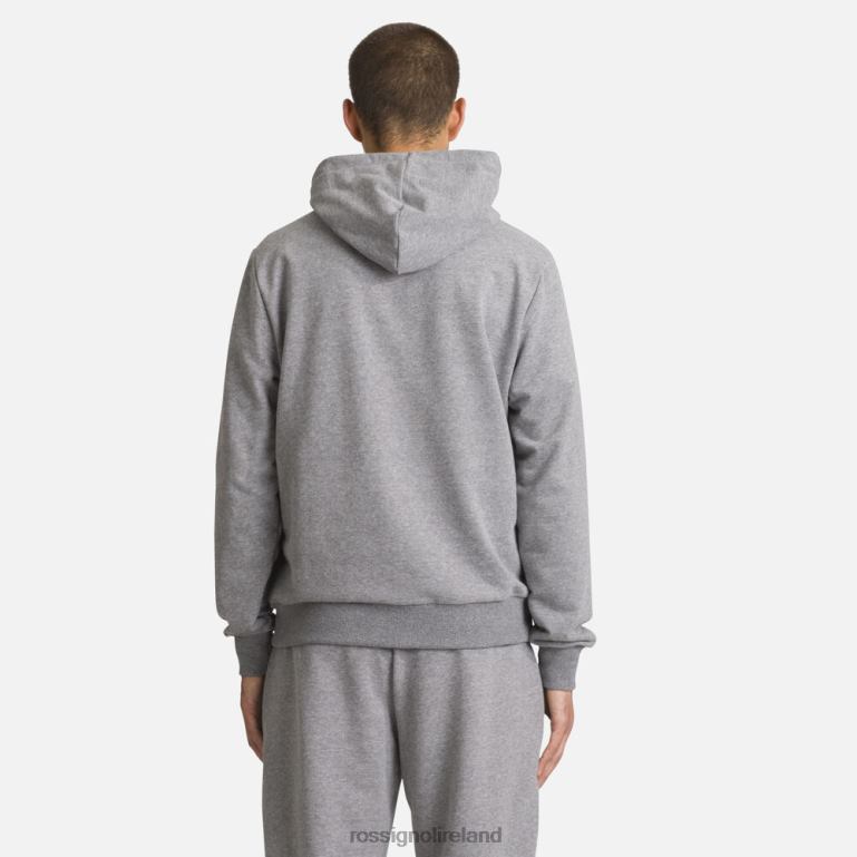 Rossignol Tops Men Hooded Logo Cotton Sweatshirt Heathergrey 62R6R419