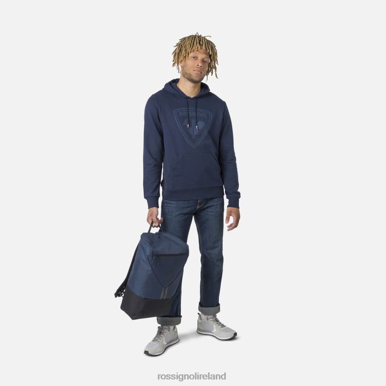 Rossignol Tops Men Hooded Logo Fleece Sweatshirt Darknavy 62R6R65