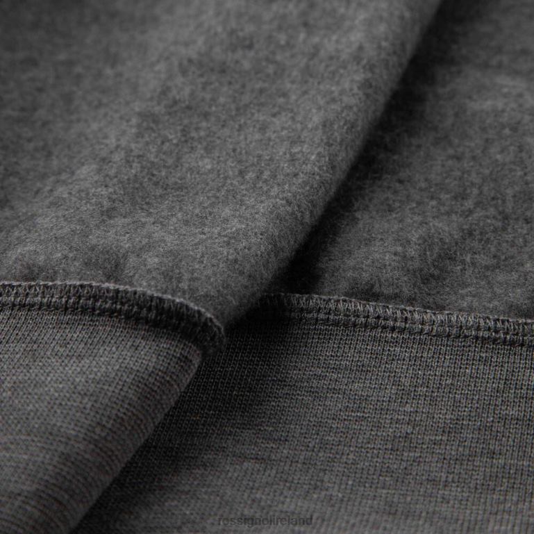 Rossignol Tops Men Hooded Logo Fleece Sweatshirt Heathergrey 62R6R44