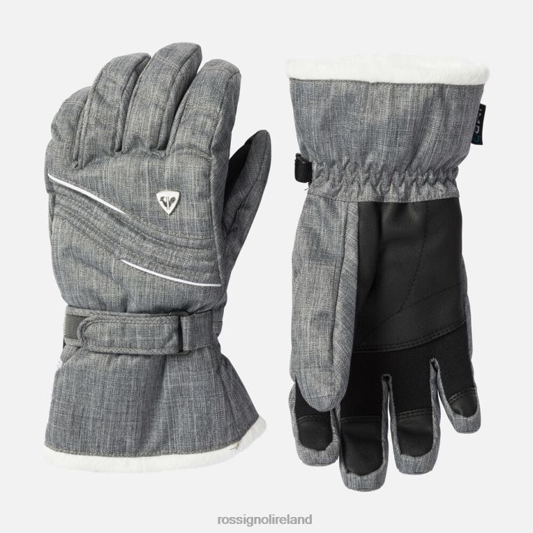 Rossignol Accessories Women Saphir Waterproof Gloves Heathergrey 62R6R1109