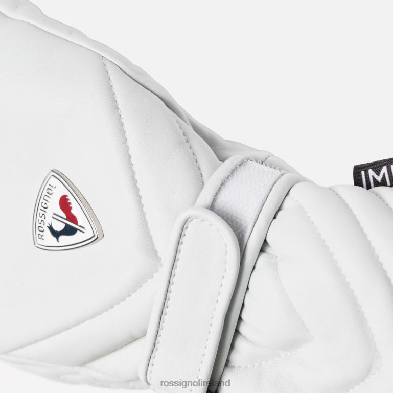 Rossignol Accessories Women Select Leather Waterproof Ski Gloves White 62R6R1111