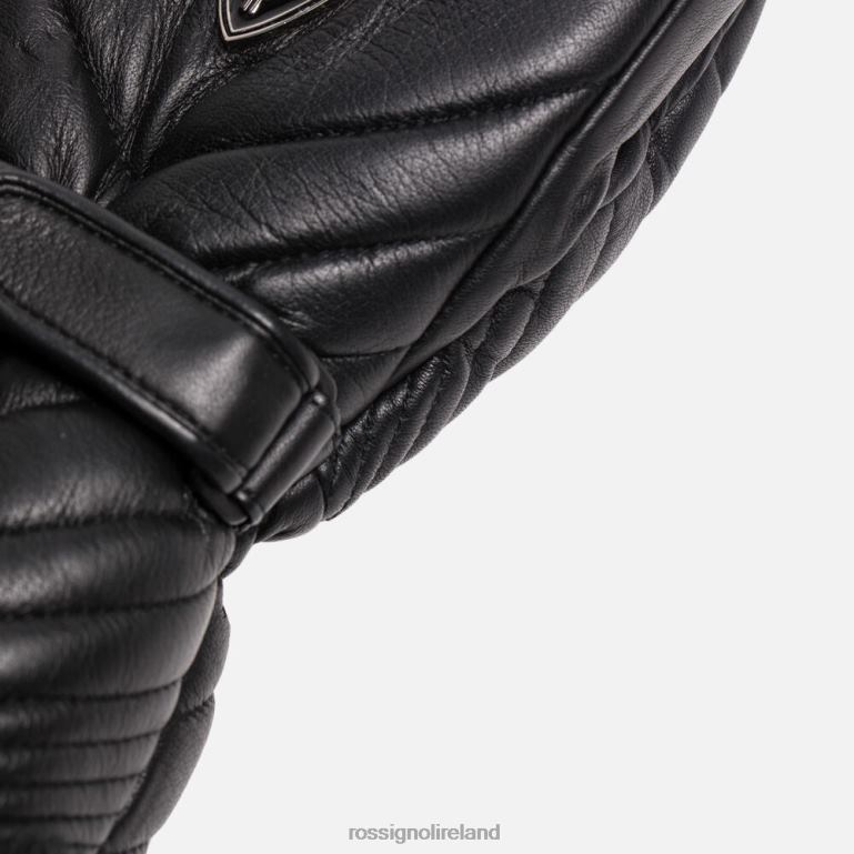 Rossignol Accessories Women Select Leather Waterproof Ski Mittens Black 62R6R761