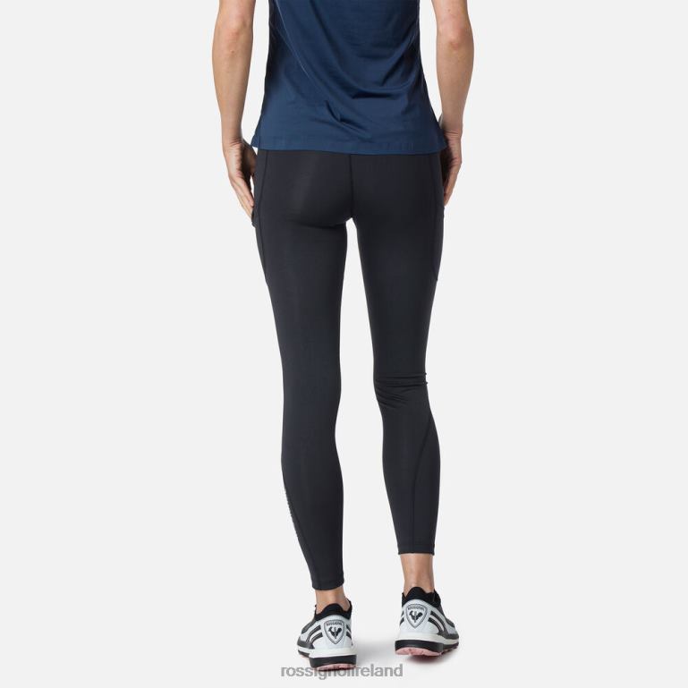Rossignol Bottoms Women Lightweight Breathable Running Tights Black 62R6R691