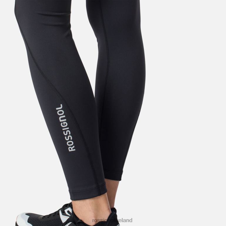 Rossignol Bottoms Women Lightweight Breathable Running Tights Black 62R6R691