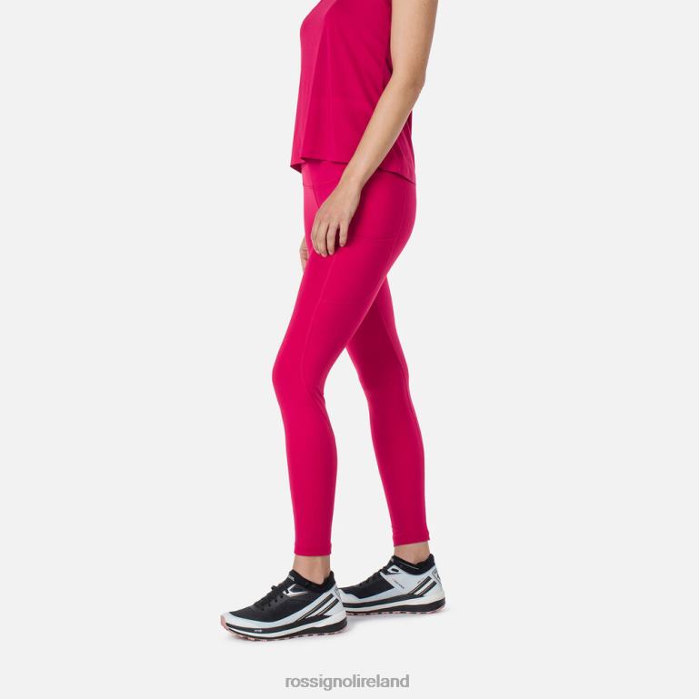 Rossignol Bottoms Women Lightweight Breathable Running Tights Cherry 62R6R1000