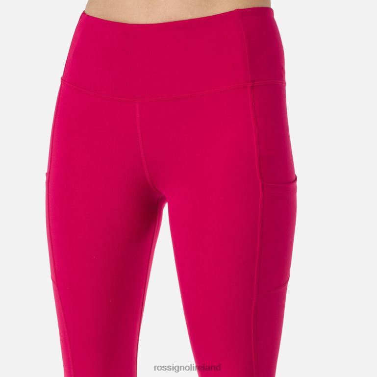 Rossignol Bottoms Women Lightweight Breathable Running Tights Cherry 62R6R1000