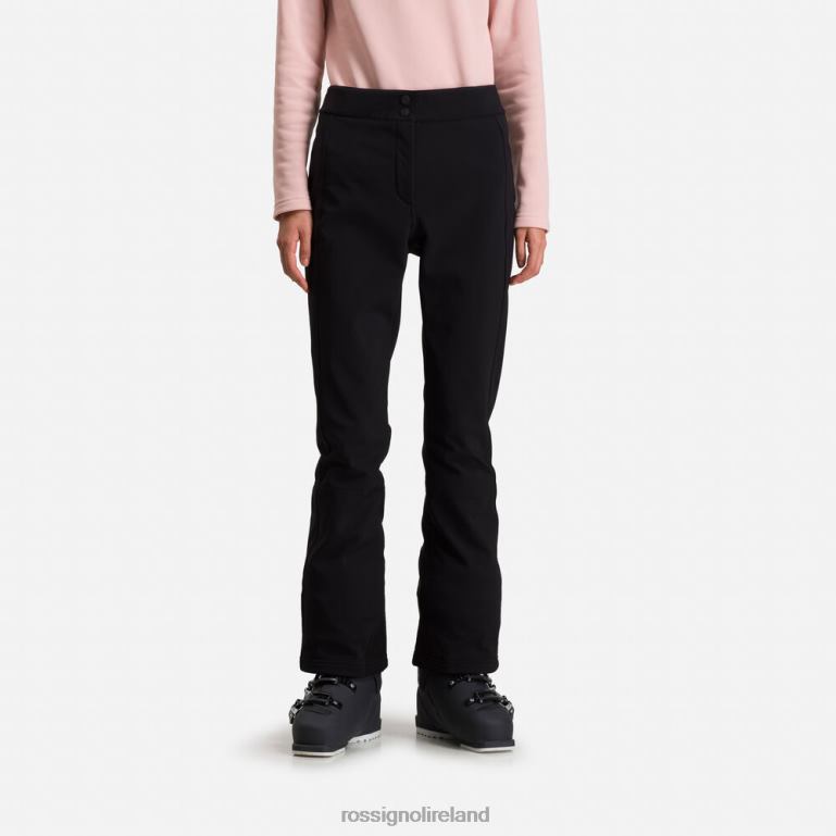 Rossignol Bottoms Women Softshell Flat Ski Pants Black 62R6R1101