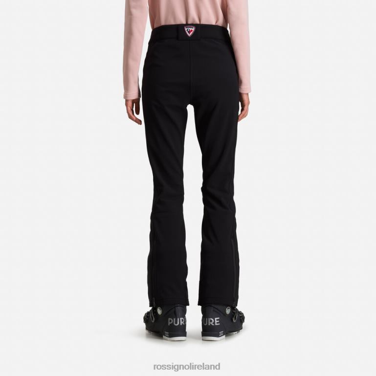 Rossignol Bottoms Women Softshell Flat Ski Pants Black 62R6R1101