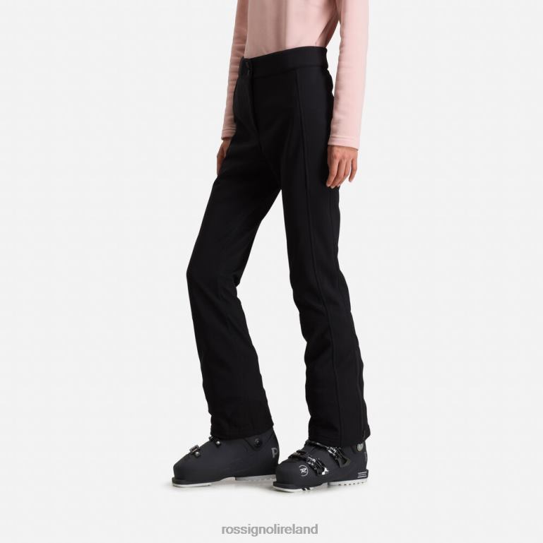 Rossignol Bottoms Women Softshell Flat Ski Pants Black 62R6R1101