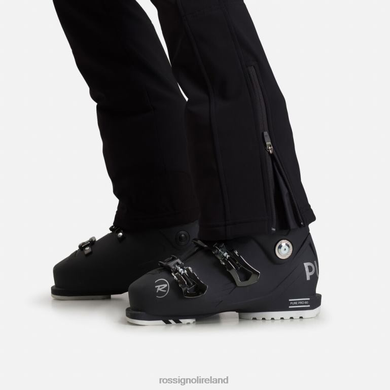 Rossignol Bottoms Women Softshell Flat Ski Pants Black 62R6R1101