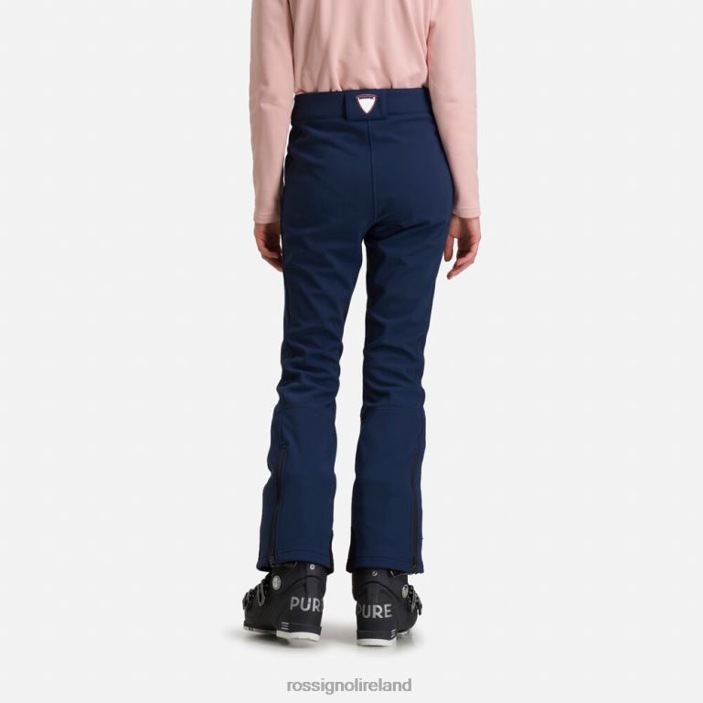 Rossignol Bottoms Women Softshell Flat Ski Pants Dark Navy 62R6R1087