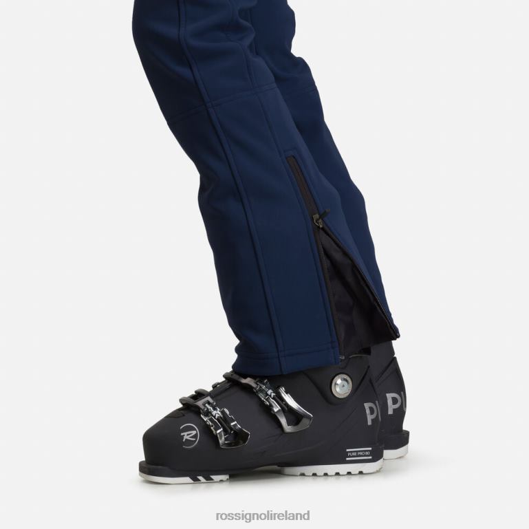 Rossignol Bottoms Women Softshell Flat Ski Pants Dark Navy 62R6R1087