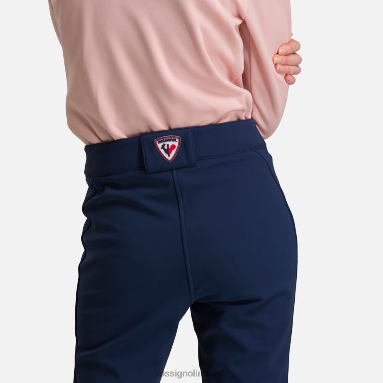 Rossignol Bottoms Women Softshell Flat Ski Pants Dark Navy 62R6R1087