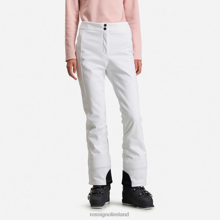 Rossignol Bottoms Women Softshell Flat Ski Pants White 62R6R769