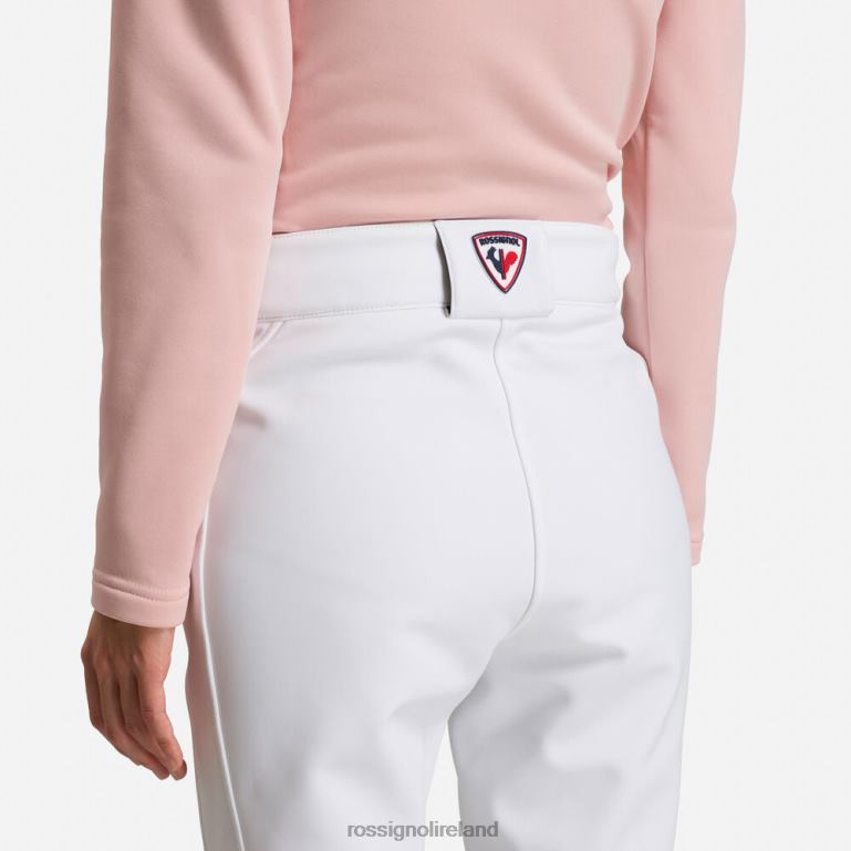 Rossignol Bottoms Women Softshell Flat Ski Pants White 62R6R769