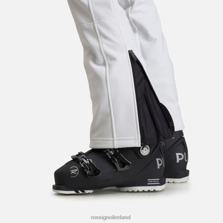 Rossignol Bottoms Women Softshell Flat Ski Pants White 62R6R769