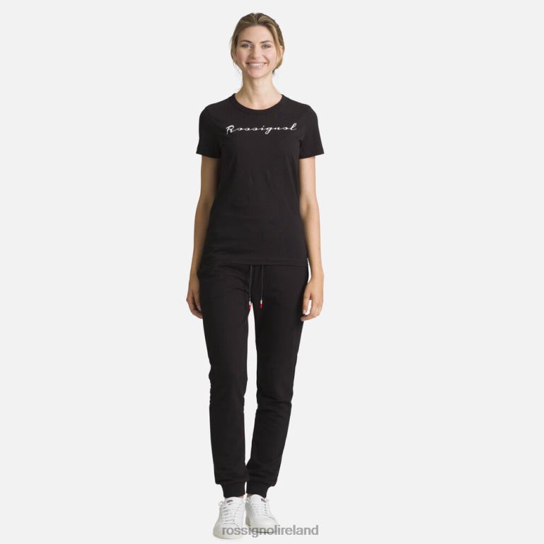 Rossignol Bottoms Women Logo Cotton Sweatpants Black 62R6R916