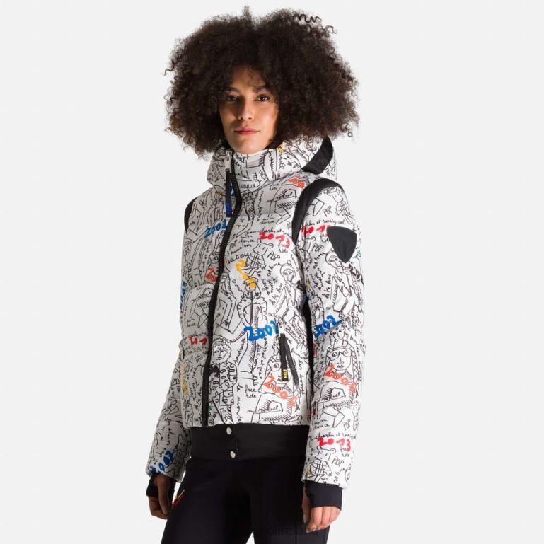 Rossignol Tops Women Jcc Cosmic Printed Down Jacket Galaxy 62R6R1114