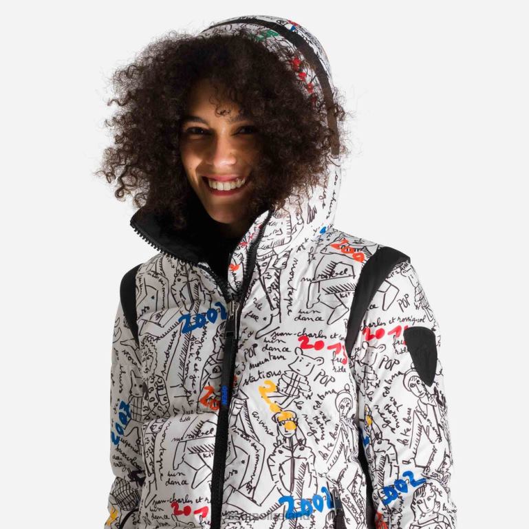 Rossignol Tops Women Jcc Cosmic Printed Down Jacket Galaxy 62R6R1114