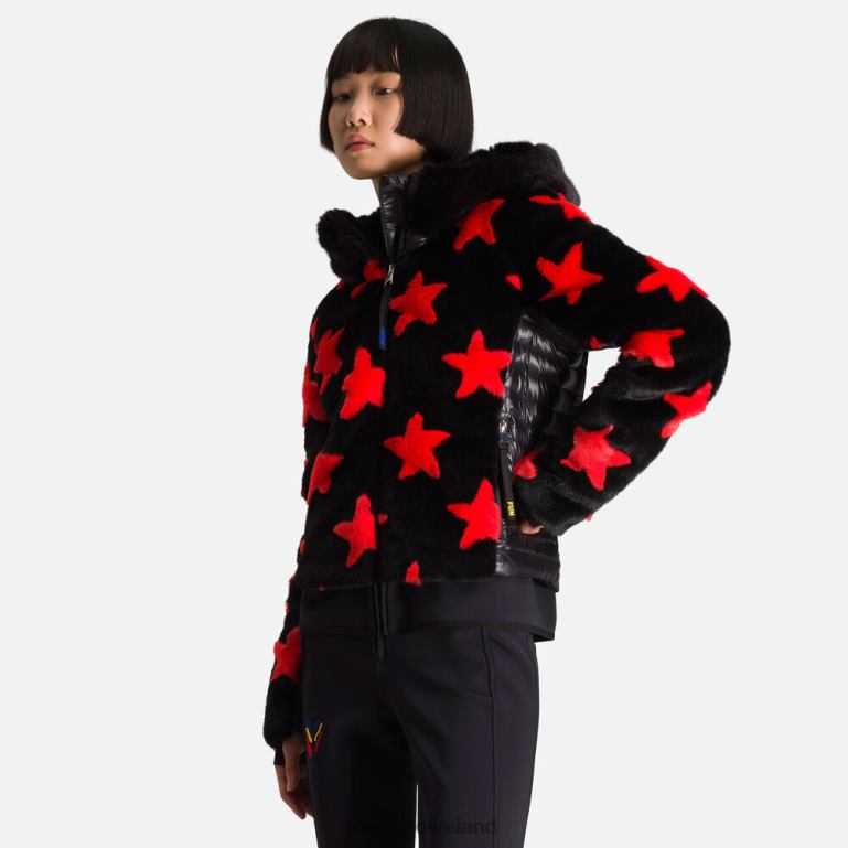 Rossignol Tops Women Jcc Teddy Down Jacket Black 62R6R784