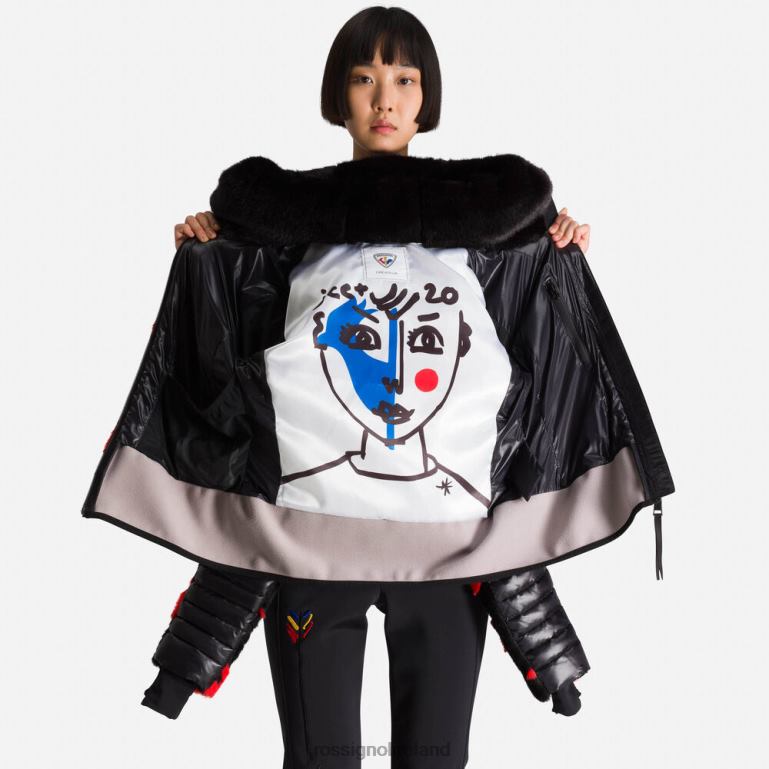 Rossignol Tops Women Jcc Teddy Down Jacket Black 62R6R784