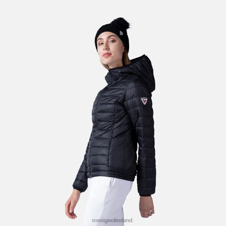 Rossignol Tops Women Hooded Insulated Jacket 180Gr Black 62R6R937
