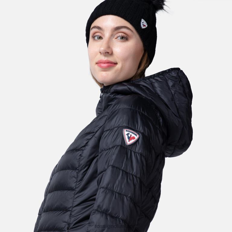 Rossignol Tops Women Hooded Insulated Jacket 180Gr Black 62R6R937