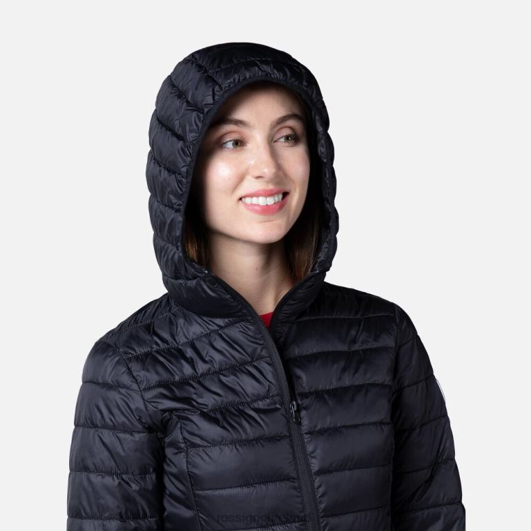 Rossignol Tops Women Hooded Insulated Jacket 180Gr Black 62R6R937
