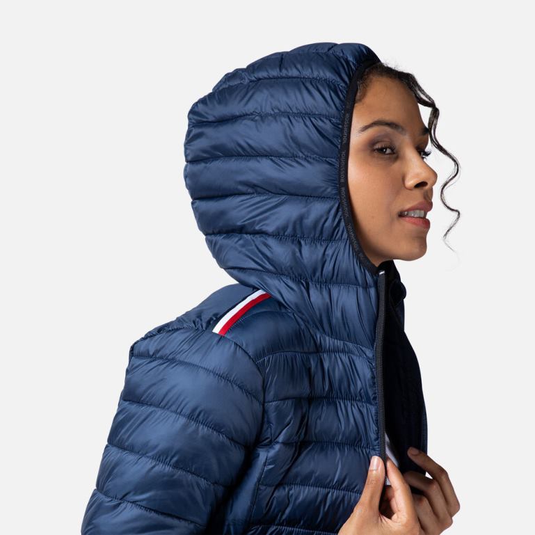 Rossignol Tops Women Hooded Insulated Jacket 180Gr Darknavy 62R6R936